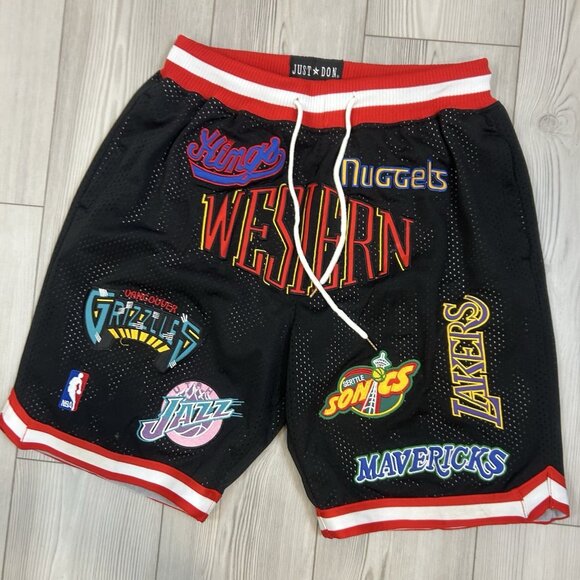 Just Don NBA Western Conference All Star Shorts Mens XL Made In USA - Picture 3 of 9